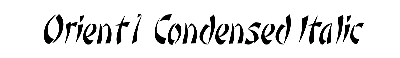 Download Orient1-Condensed Italic