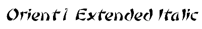 Download Orient1-Extended Italic