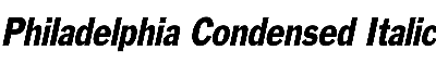 Download Philadelphia-Condensed Italic