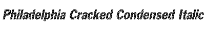 Download Philadelphia-Cracked-Condensed Italic