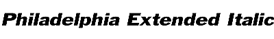 Download Philadelphia-Extended Italic