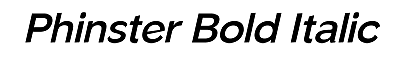 Download Phinster Bold Italic