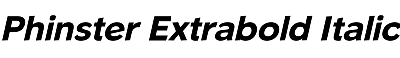 Download Phinster Extrabold Italic