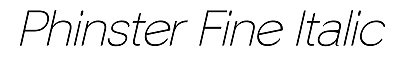 Download Phinster Fine Italic