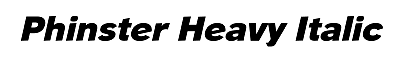 Download Phinster Heavy Italic