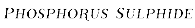 Download Phosphorus Sulphide