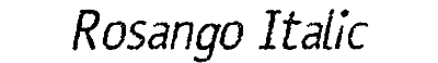 Download Rosango Italic