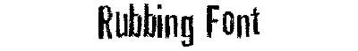 Download Rubbing Font