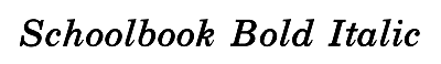 Download Schoolbook Bold Italic