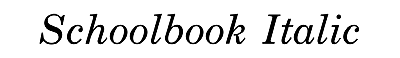 Download Schoolbook Italic