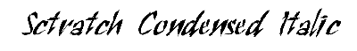 Download Sctratch-Condensed Italic