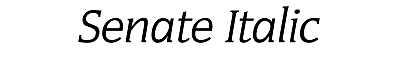 Download Senate Italic