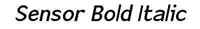 Download Sensor Bold Italic