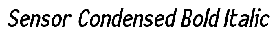 Download Sensor-Condensed Bold Italic