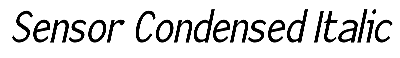 Download Sensor-Condensed Italic