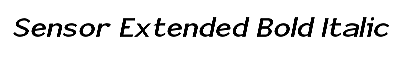 Download Sensor-Extended Bold Italic