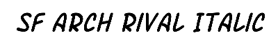 Download SF Arch Rival Italic