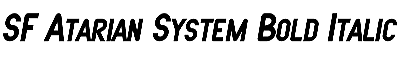 Download SF Atarian System Bold Italic