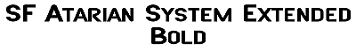 Download SF Atarian System Extended Bold