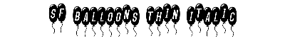 Download SF Balloons Thin Italic