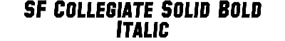 Download SF Collegiate Solid Bold Italic