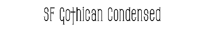 Download SF Gothican Condensed