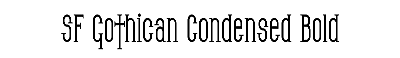 Download SF Gothican Condensed Bold