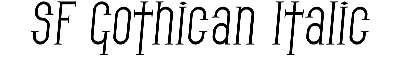 Download SF Gothican Italic