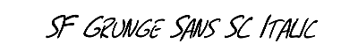 Download SF Grunge Sans SC Italic