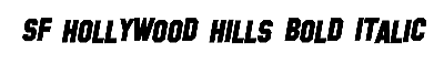 Download SF Hollywood Hills Bold Italic