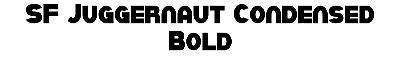 Download SF Juggernaut Condensed Bold