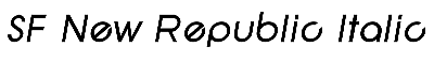 Download SF New Republic Italic