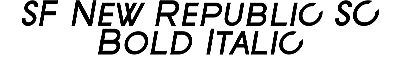 Download SF New Republic SC Bold Italic