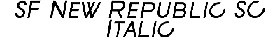 Download SF New Republic SC Italic