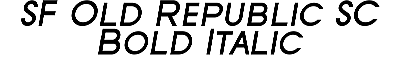 Download SF Old Republic SC Bold Italic