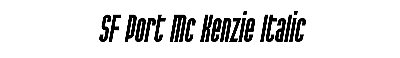 Download SF Port McKenzie Italic