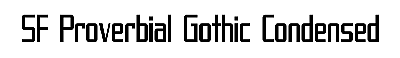 Download SF Proverbial Gothic Condensed