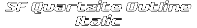 Download SF Quartzite Outline Italic