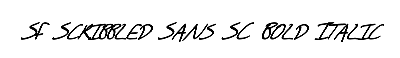 Download SF Scribbled Sans SC Bold Italic