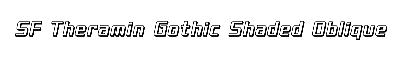 Download SF Theramin Gothic Shaded Oblique