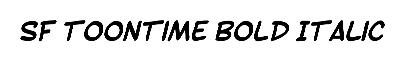 Download SF Toontime Bold Italic