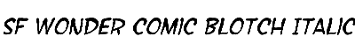 Download SF Wonder Comic Blotch Italic