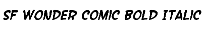 Download SF Wonder Comic Bold Italic