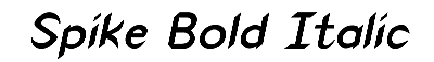 Download Spike Bold Italic