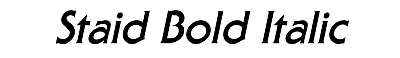 Download Staid Bold Italic