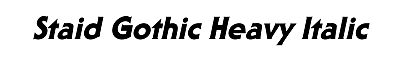Download Staid Gothic Heavy Italic