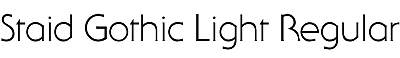 Download Staid Gothic Light Regular