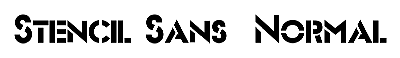 Download Stencil Sans  Normal