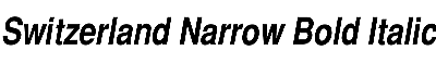 Download SwitzerlandNarrow Bold Italic