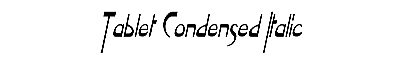 Download Tablet-Condensed Italic